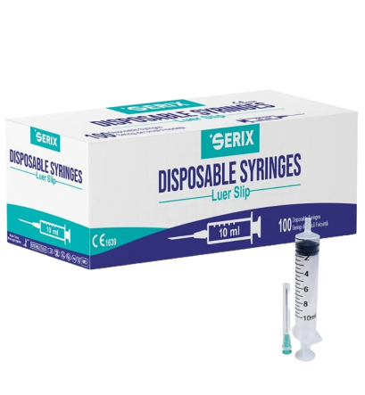 Σύριγγες Βελόνα Serix 10ml 21g X 1½ Luer-slip Κουτί 100 Τεμαχίων